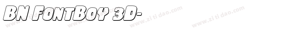 BN FontBoy 3D字体转换